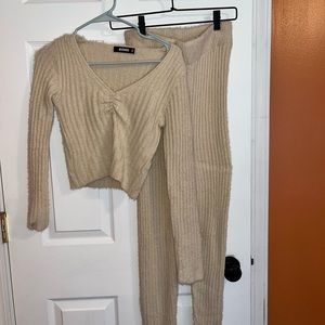 Misguided two piece sweater set.